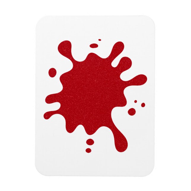 Custom Tomato Red Splash Magnet – White Background (Vertical)