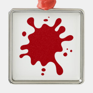 Custom Tomato Red Splash Ornament – Bulk Ready