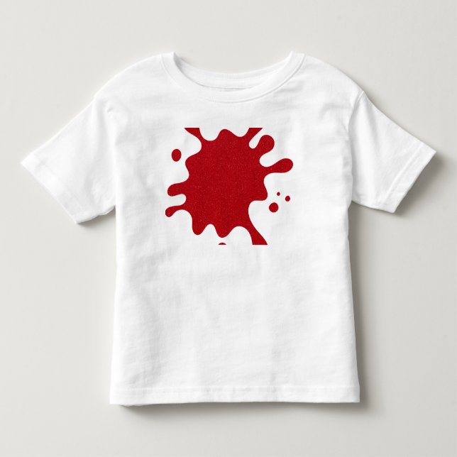 Custom Tomato Red Splat Toddler Tee (Front)