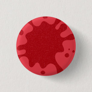 Custom Tomato Red Splatter Button