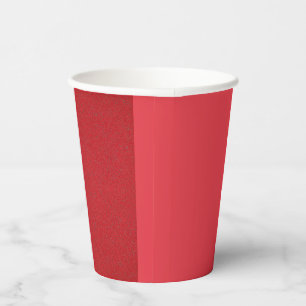 Custom Tomato Red Split Paper Cups