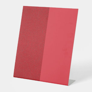 Custom Tomato Red Split Pedestal Sign