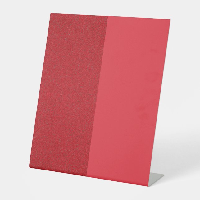 Custom Tomato Red Split Pedestal Sign (Front)