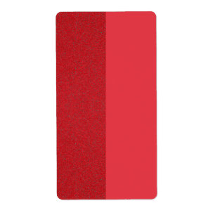 Custom Tomato Red Split Shipping Labels