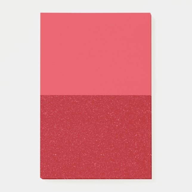 Custom Tomato Red Split Sticky Post-It Notes (Front)