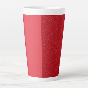 Custom Tomato Red Split Texture Latte Mug