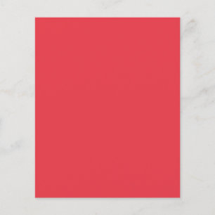 Custom Tomato Red Square Flyer