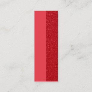 Custom Tomato Red Texture Strip Calling Card