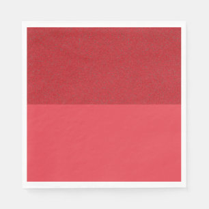 Custom Tomato Red Textured Top Paper Napkins