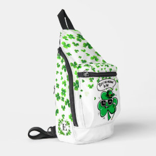 Custom Top O' The Mornin' Shamrock Sling Bag