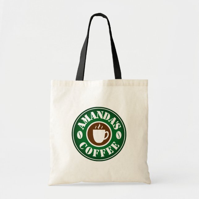 Custom tote bag for coffee lover or barista (Front)