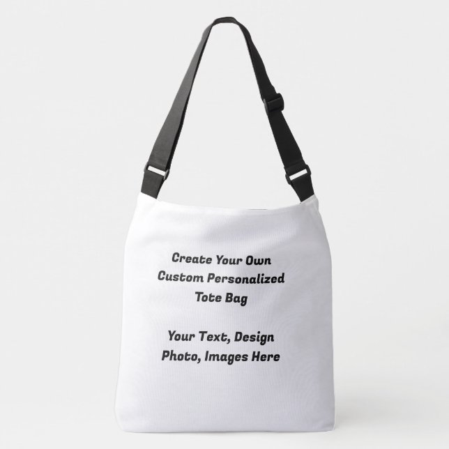 Custom Tote Bag - Personalised Crossbody Design (Front)