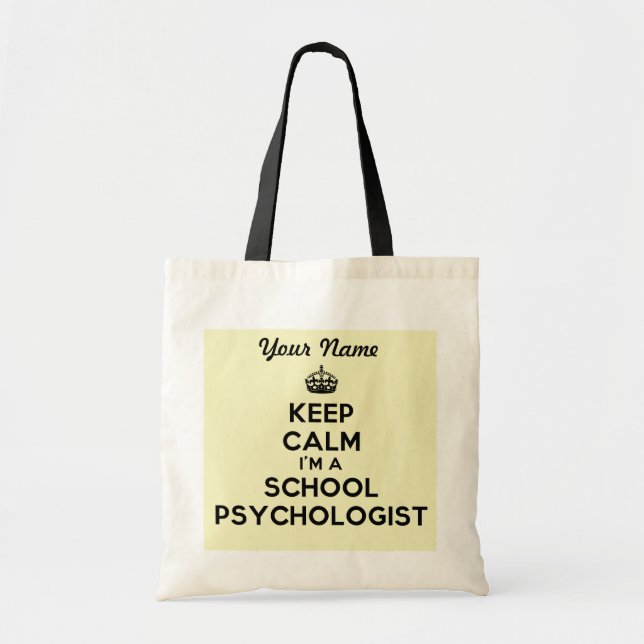 Custom Tote for a School Psychologist Bag (Front)