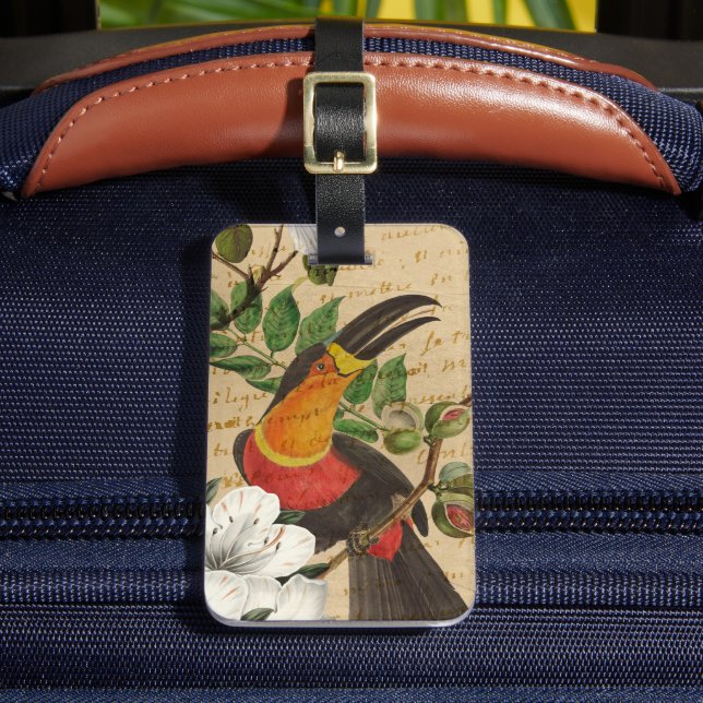 Custom Toucan Tropical Luggage Tag (Front Insitu 2)