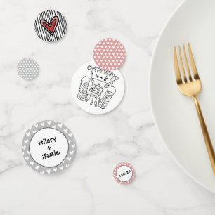 Custom Tractor Country Wedding Table Confetti