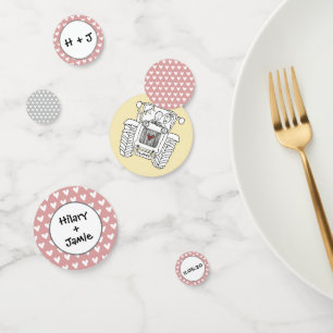 Custom Tractor Country Wedding Table Confetti
