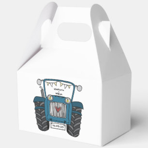 Custom Tractor Country Wedding Themed Favour Box