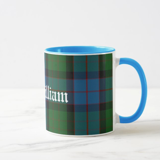Custom Traditional MacWilliam Tartan Plaid Mug (Right)