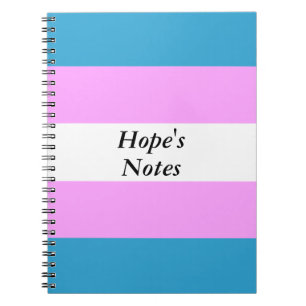 Custom Trans Flag Notebook
