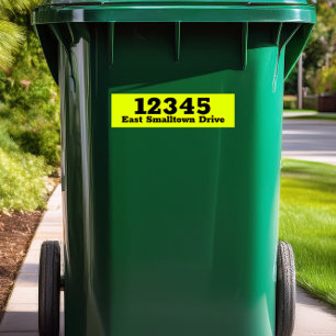 Custom Trash Can Label Decal Garbage Bin Sticker