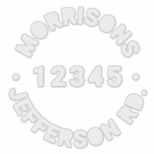 Custom trash garbage recycling bin Address number