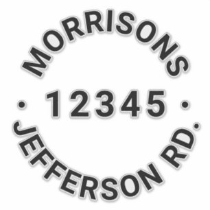 Custom trash garbage recycling bin Address number