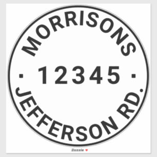 Custom trash garbage recycling bin Address number