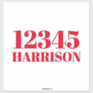 Custom trash garbage recycling bin Address number