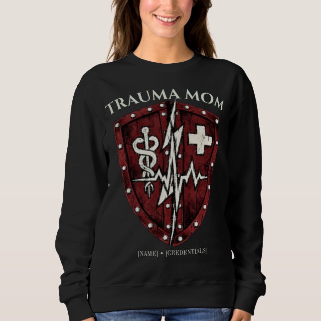 Custom Trauma Nurse Mum Tactical Sweatshirt (Front)