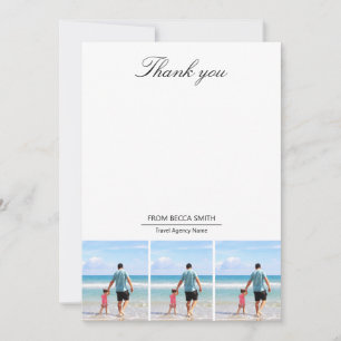 Custom Travel Agency Gift for Agents Thank You Card