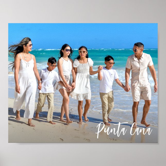 Custom Travel Memory Family Photo  Poster (Front)
