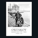 Custom Travel Photo & Details Museum Style Poster<br><div class="desc">Custom museum-style travel photo prints are a stunning way to preserve meaningful memories, and this minimalist personalised photo poster turns your favourite moment into a timeless piece of wall art. Featuring a central black and white or colour photo framed by a clean white border and elegant typography, this design offers...</div>