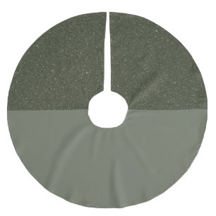 Custom Tree Skirt – Moss Green Split Design