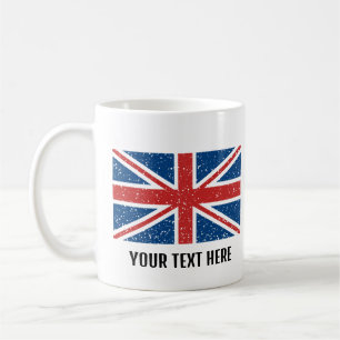 Custom Trendy British flag   Coffee Mug
