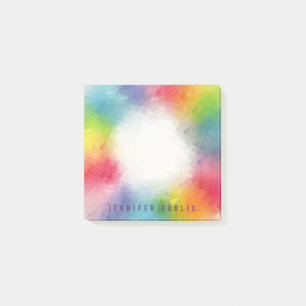 Custom Trendy Modern Colourful Rainbow Abstract Ar Post-it Notes