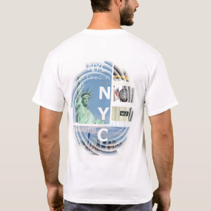 Custom Trendy Modern Elegant New York City T-Shirt