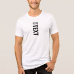 Custom Trendy Modern Template Mens Tri Blend White<br><div class="desc">Custom Add Your Text Here Template Men's Fashion / Clothing / Tops & T-Shirts / Men's T-Shirts Online Shop / Mens Basic White Bella Canvas Tri-blend T-Shirt.</div>