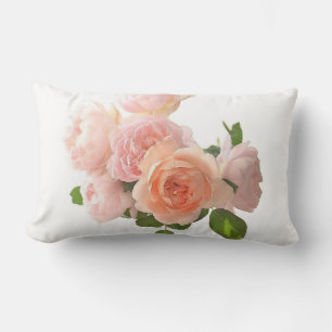 Custom Trendy Roses Modern Elegant Template Lumbar Cushion