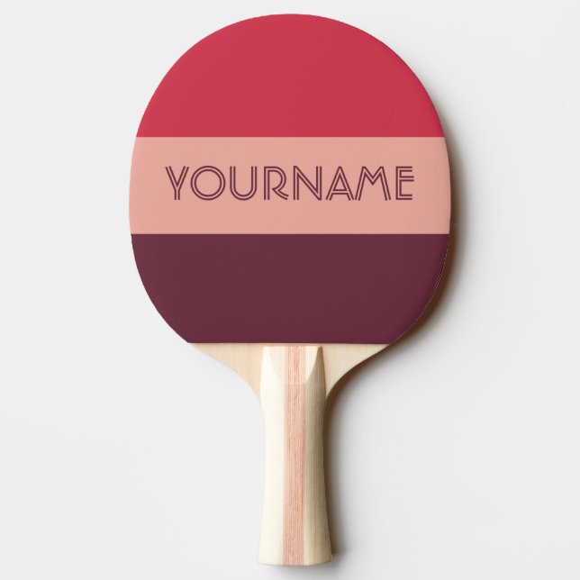 Custom Tri-Colour ping pong paddle (Back)