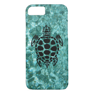 Custom Tribal Sea Turtle Aqua Blue iPhone 8/7 Case
