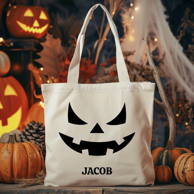 Custom Trick or Treat Halloween Tote Bag for Kids (Creator Uploaded)