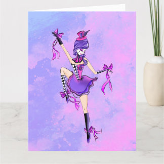Custom Trixie the Clown - Pink Clouds  Card
