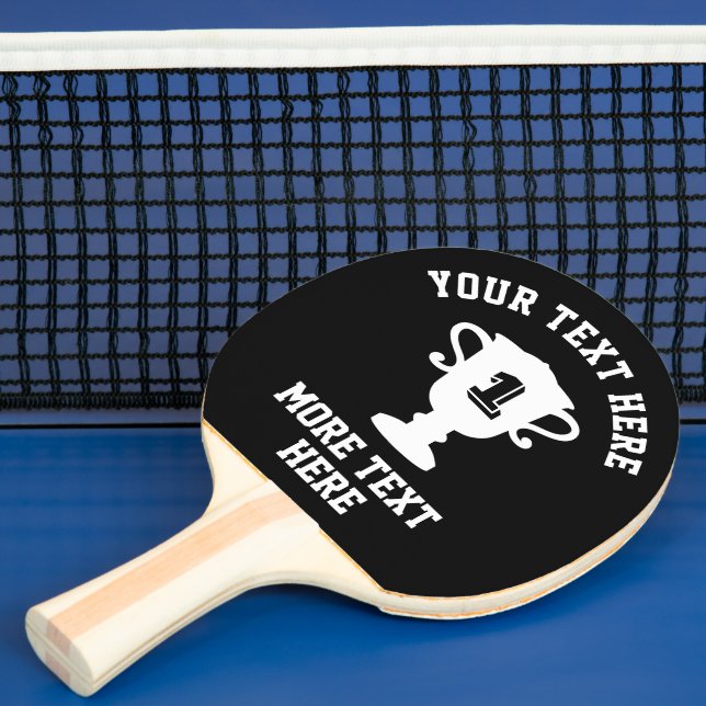 Custom trophy cup pingpong paddle for table tennis (Insitu)