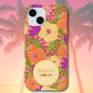 Custom Tropical Bloom Cover– Floral Phone Case