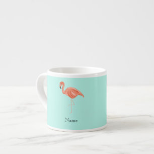 Custom Tropical Flamingo Espresso Cup
