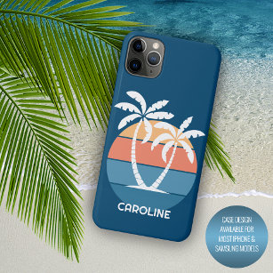 Custom Tropical Island Beach Ocean Sunset Case-Mate iPhone Case