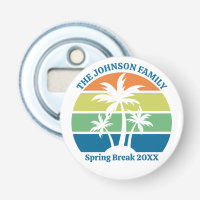 Custom Tropical Island Palm Trees Trip Keepsake