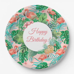 Custom Tropical Paper Plate
