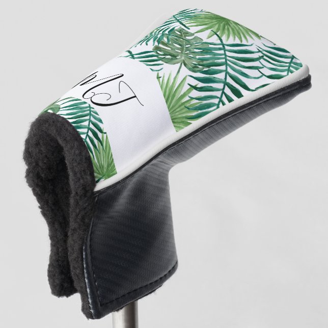 Custom Tropical Putter Golf Head Cover (3/4 Front)