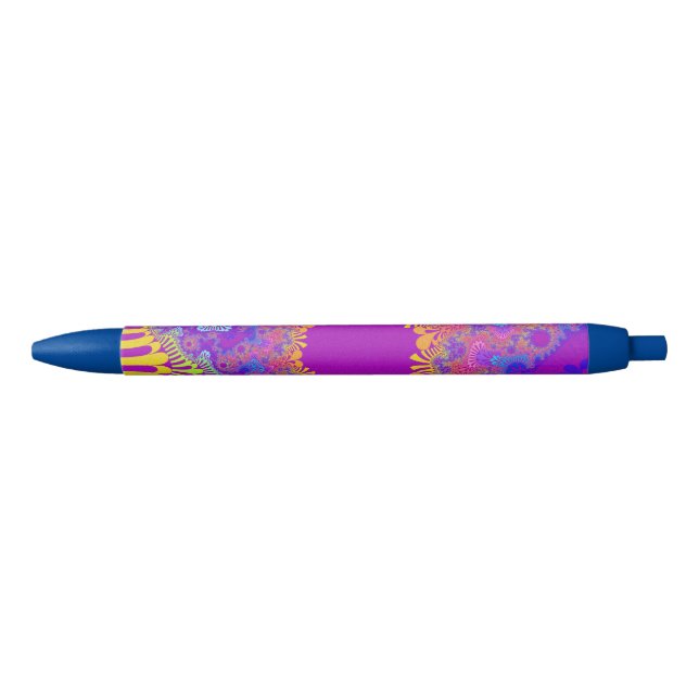 Custom Tropical Rainbow Sunburst Ink Pen (Front)
